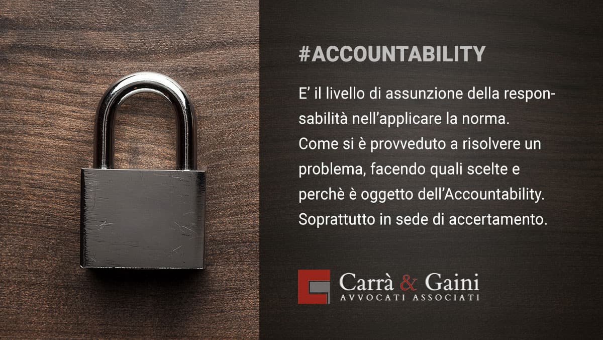 accountability, che cos'è veramente e quanto pesa durante gli accertamenti in punto privacy