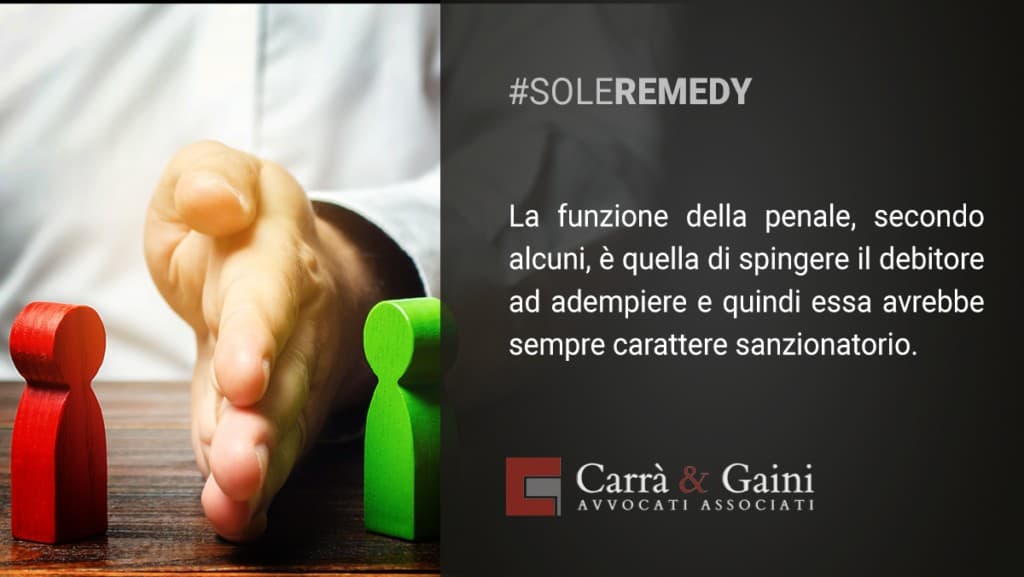 sole remedy e indennizzo